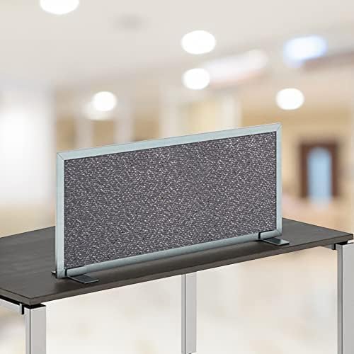 OBEX Acoustical Free Standing Privacy Screen, Cubicle Accessories Desk Privacy Panel, Desk Dividers for Office, Office Furniture Partitions Portable Sound Proof Dividers, 18" x 42", Graphite