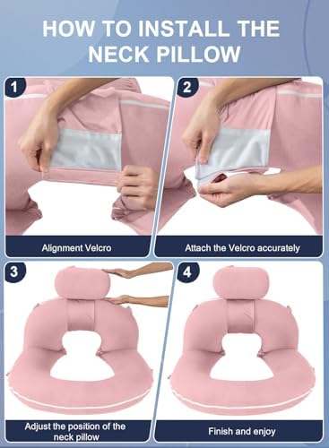 INSEN Reading Pillow, Back Pillow for Sitting in Bed and Couch
