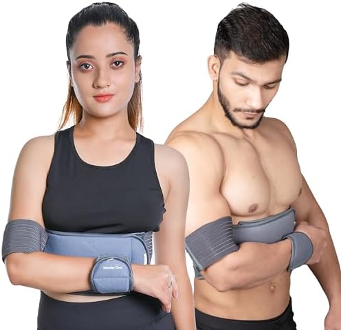WC shoulder support brace arm slings shoulder immobilizer, youth shoulder brace- Shoulder stabilizer Compression Brace rotator cuff surgery sling, left-right arm sling-Size5 (46"-52")