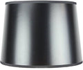 12x14x10 Black Parchment Gold-Lined Drum Lampshade with Brass Spider fitter - Perfect for table and Desk lamps - Medium, Black