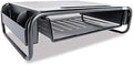 Allsop 32166 Metal Art Organizer 5 Riser Monitor Stand with Drawer and Side Caddies, Black