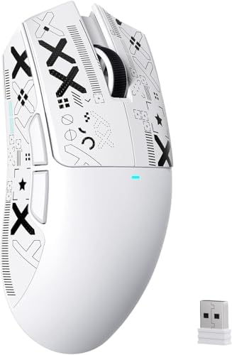 ATTACK SHARK X11 SE Tri Mode Lightweight Wireless Gaming Mouse - White+Tape