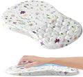 Ergonomic Mouse Pad with Wrist Rest, Soft Mousepad with Beautiful Flowers Plant，Memory Foam and Non-Slip Pu Base for Pain Relief, Gaming Mouse Pad for Desk, Home, Office