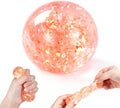 Coconut Oil Squishy, Coconut Oil Slow Rising Squeeze Stress Ball Clear Jelly Bubblegum Texture Coconut Oil Squishy Toy (Orange-A)