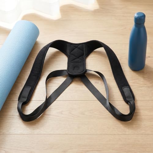 Adjustable Posture Corrector Back Brace for Office Workers, Black