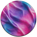 Fashion Round Area Rug Large Non Slip Carpet, Purple Rainbow Bisexual Pride Flag Art Unisex Home Decor Mat