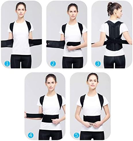 Back Brace Posture Corrector, Lumbar Back Support Belt, Men Women Adjustable Posture Correct Humpback Support Waist Shoulder Support for for Lower and Upper Back Pain Neck Spine Pain Men & Women (XL)