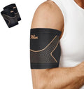 Copper Bicep Tendonitis Brace, Upper Arm Compression Sleeve for Pain Relief