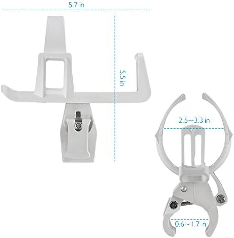 Accmor 2 Pack Bike Water Bottle Holders No Screws, Universal Bike Cup Holder, 360 Degree Rotatable Bike Water Bottle Cage, Water Bottle Holders for Kids Bike Adult Bike
