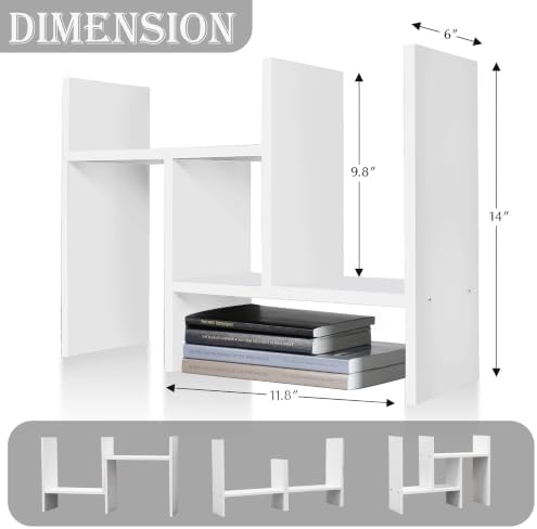 MASAKA B&W Adjustable Stackable Office Supplies Desk Organizer