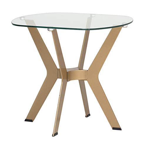 Studio Designs Home 71012 Home Archtech End Table, 23.5" W x 23.5" D x 21.75" H, Gold