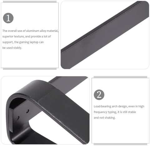 UKCOCO Aluminum Alloy Laptop Riser Holder with Stable Desk Support