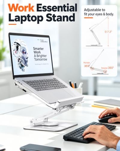 BYMECOST Acrylic Book Stand for Reading, Adjustable Book Holder, White