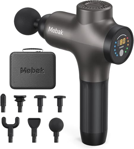 Mebak 3 Massage Gun Deep Tissue, Muscle Massager for Athletes Pain Relief