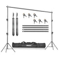 EMART Heavy Duty Backdrop Stand, 7 x 10ft Adjustable Background Support System Kit with Carry Bag for Photography - size: 7x10ft