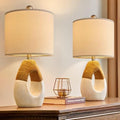 OYEARS 19'' Small Boho Table Lamps for Bedroom Set of 2 for Bedside