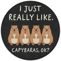 Fashion Round Area Rug Large Non Slip Carpet Unisex Home Decor Mat Capybara