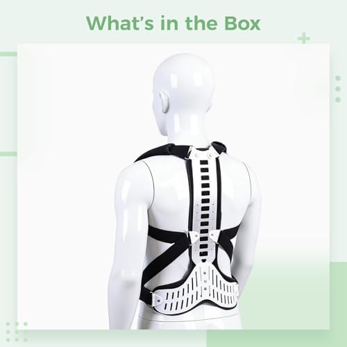 Posture Corrector Back Support for Women and Men, Size S, Upper Back Brace with Aluminum Plate for Spinal Alignment, Corrects Slouching and Kyphosis, Adjustable Straps, Breathable Fabric