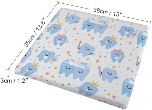 Memory Foam Chair Cushion Square Pad Funny Dental Teeth
