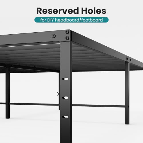 Full Size Metal Bed Frame, Platform Bed Frame, 18 Inch