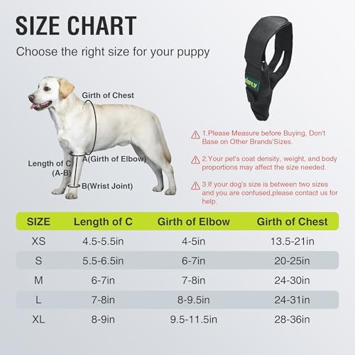Dog Elbow Brace for Small Dogs, Shoulder Support & Easy Movement