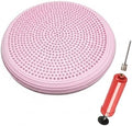 13-Inch Inflatable Wobble Cushion with Hand Pump, PVC Seat Disc for Active Sitting and Floor Workouts
