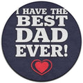 Circular Rugs Large Modern Round Area Rug Fashion Decor Mat for Home Office Best Dad Ever Heart