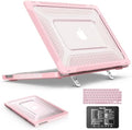 SEYMAC stock Case for MacBook Neo (A18 Pro) 2026 13 inch, Shock-Absorbing Protection with Folding Stand &Mouse Pad Case for MacBook Neo (A18 Pro) 2026 13 inch, Pink