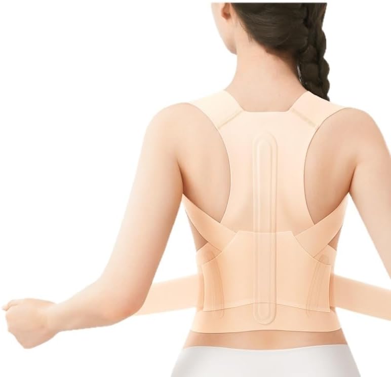 The Invisible Back Fixed Posture Correction Belt is Comfortable for Adults to Their Shoulders (Beige,XL)
