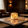 Natural Marble Lamp Cordless Touch Control Night Light Rechargeable Small Marble Table Lamp, Dimming Warm Glow Portable Marble Touch Lamp for Bedroom, Living Room, Decor Gift (Purple)