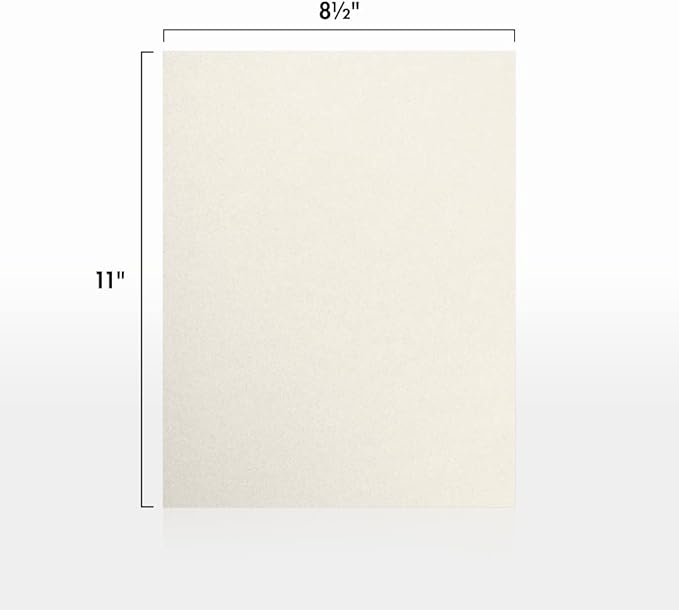 LUXPaper 8.5" x 11" Cardstock | Letter Size | Quartz Metallic | 105lb. Cover (192lb. Text) | 50 Qty