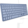OMOTON USB-A & Type-C Dual Interface Wired Keyboard for Mac,Numeric Keypad