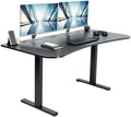 VIVO Black Carbon Fiber 60 x 24 in Standing Desk, DESK-KIT-E2B1R