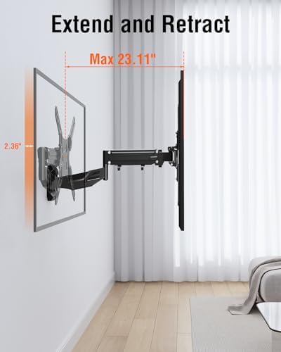 ELIVED Spring Arm TV Mount for 26-55" TVs, Max VESA 400x400, 66 Lbs Load