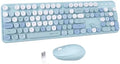 UBOTIE Colorful Wireless Keyboard and Mouse Combo (Blue-Colorful)
