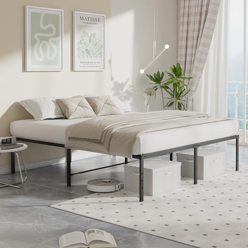 Full Bed Frames, 16 Inch Height Platform Bed Frame