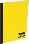 SoHo Urban Artist Tape Bound Lay Flat Sketch Book, Yellow Cover, 6x8 12 Pack, 30 Sheets Each (360 Total), Smooth Mixed Media Sketchbook, 71lb. (106 GSM) Paper Travel Art Journal, Soft Cover