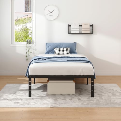 Metal Bed Frame,Twin Size Bed Frame with Storage Space,14 Inch