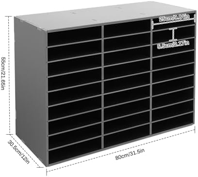 27 Slot Literature Organizer – Desktop File Sorter for Office, Classroom