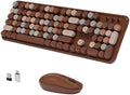 Colorful Wireless Keyboard and Mouse Combos, Coffee Colorful