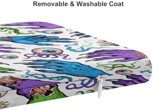 Funny Washable Square Seat Cushion Zombie Hand Eye
