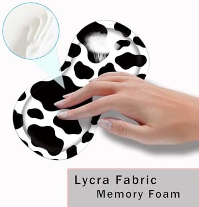 Mouse Pad with Wrist Support + Desk Mat + Coaster 3 in 1 Set, XXL Large Gaming Mousepad Ergonomic Mouse Pads for Desk Computer Laptop Office,Cow Print