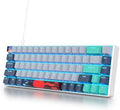 Owpkeenthy 65 Percent Mechanical Gaming Keyboard Hammerhead Shark with Red Switch Ultra Compact RGB Wired 60% Gaming Keyboard N-Key Rollover for PC Gamer Box PS