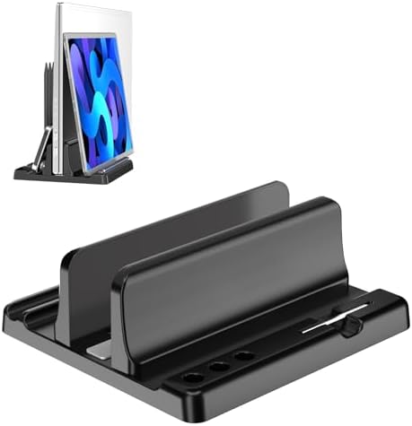 Vertical Laptop Stand, Adjustable 3 in 1 ABS