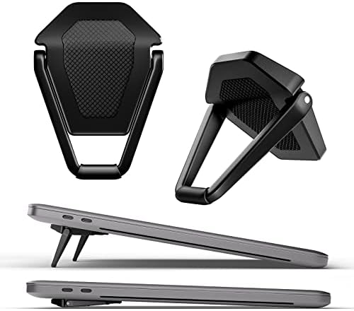 Laptop Stand for Desk, Portable Anti-Slip Keyboard Riser, Zinc Alloy Keyboard Stands, Computer Stand Compatible with MacBook Air/Pro, 10-15.6 Inches Laptops and Keyboards (Black)