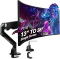 AVLT Single 13"-38" Monitor Arm Desk Mount - Black