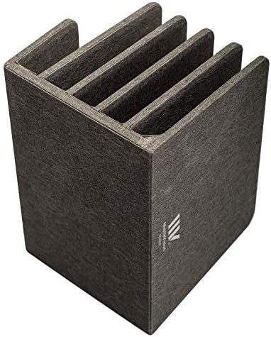 MobileVision Multi Device Stand & Organizer for Smartphones, Tablets and Laptops, Executive Dark Gray, 5 Slots
