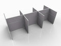 Versare Hush Panel Cubicle Kit | Workstation Partition Walls | Sound Dampening Cubicle Walls | Partitions for Desks