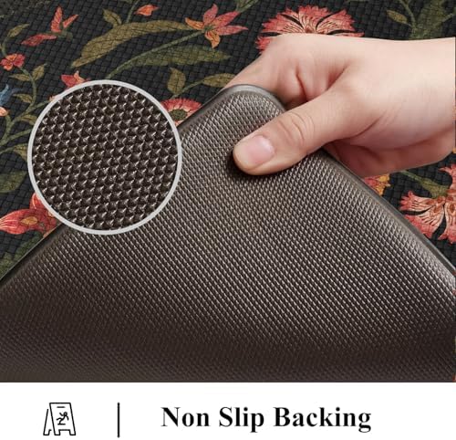 Collive Kitchen Mats for Floor, Kitchen Rugs Sets of 2 Non Slip Washable