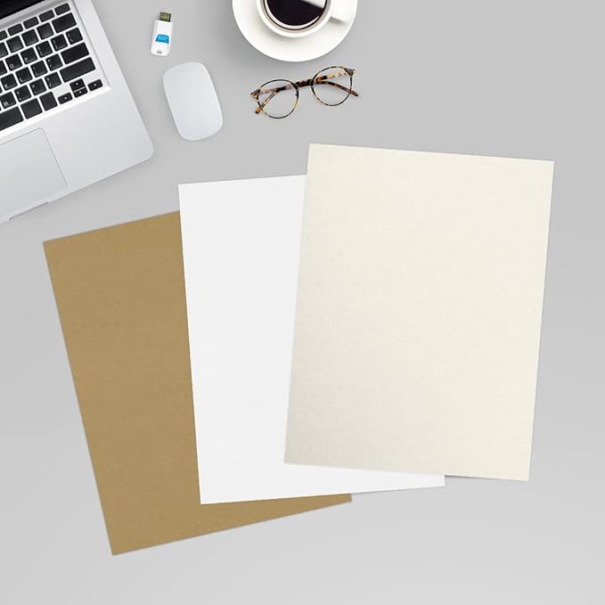LUXPaper 8.5" x 11" Cardstock | Letter Size | Quartz Metallic | 105lb. Cover (192lb. Text) | 50 Qty